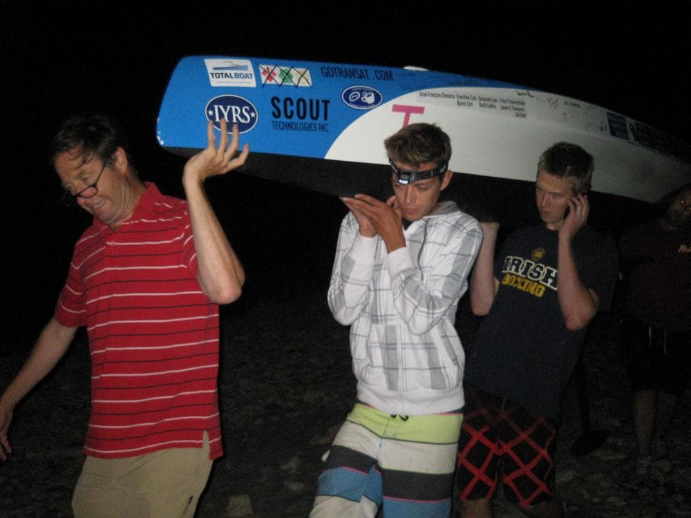 The midnight launch of Scout. (Dave Schneider/IEEE Spectrum)