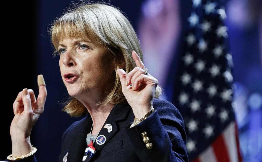 Massachusetts Attorney General Martha Coakley speaks at the state Democratic Convention in Lowell, Mass., Saturday, July 13, 2013. (AP)
