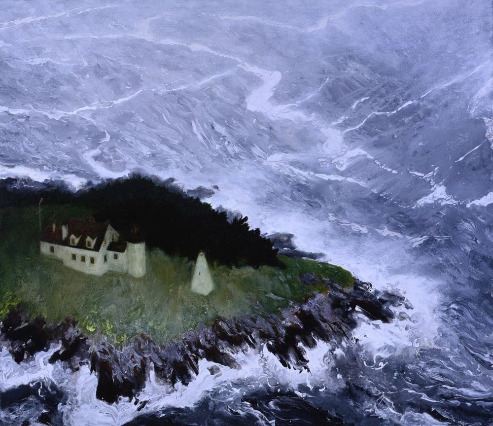 Jamie Wyeth, Spindrift, 2010, Oil on canvas, 40 x 46 inches. Phyllis and Jamie Wyeth Collection, ©Jamie Wyeth