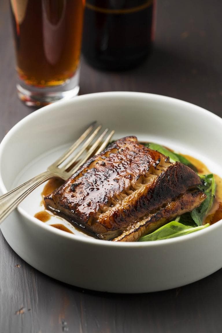 Black Cod Brulee (excerpted from The American Craft Beer Cookbook (c) John Holl. Photography (c) Lara Ferroni. Used with permission of Storey Publishing)