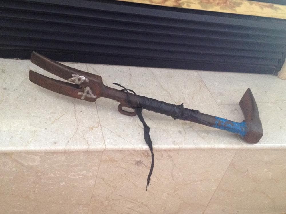 Kevin Dowdell's halligan, which was recovered from the wreckage of the World Trade Center. (Courtesy of Patrick Dowdell)