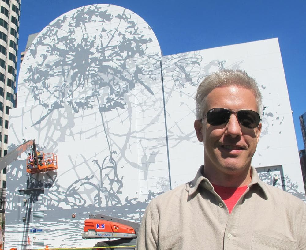 Artist Matthew Ritchie. (Andrea Shea/WBUR)