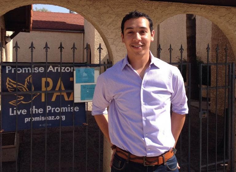 Otoniel "Tony" Navarette, an immigration activist with Promise Arizona. (Jeremy Hobson/Here & Now)