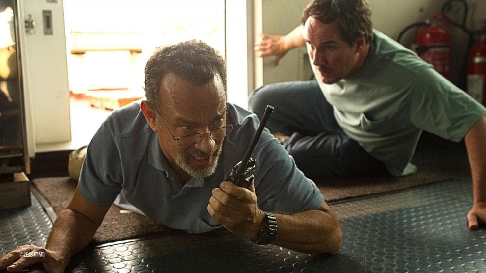 Tom Hanks as the titular character in the film, "Captain Phillips." (Columbia Pictures)