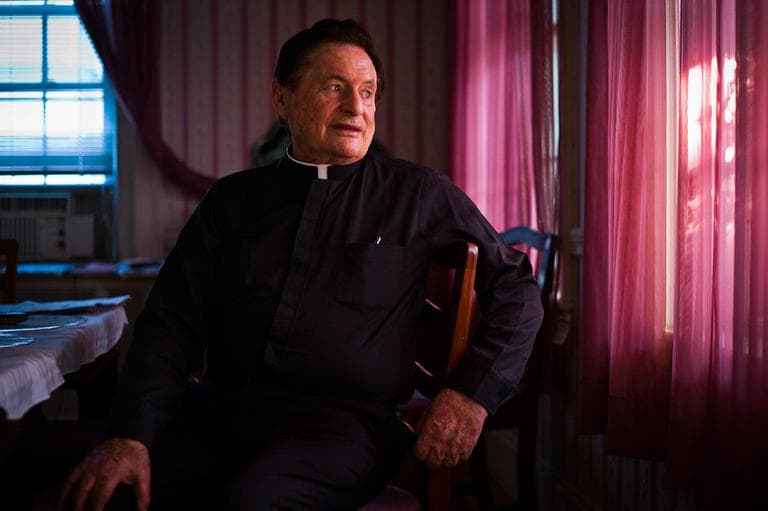 The Rev. Peter Nolan, pastor of Most Precious Blood Parish in Cleary Square, has been serving in Boston for over 30 years. (Dominick Reuter for WBUR)