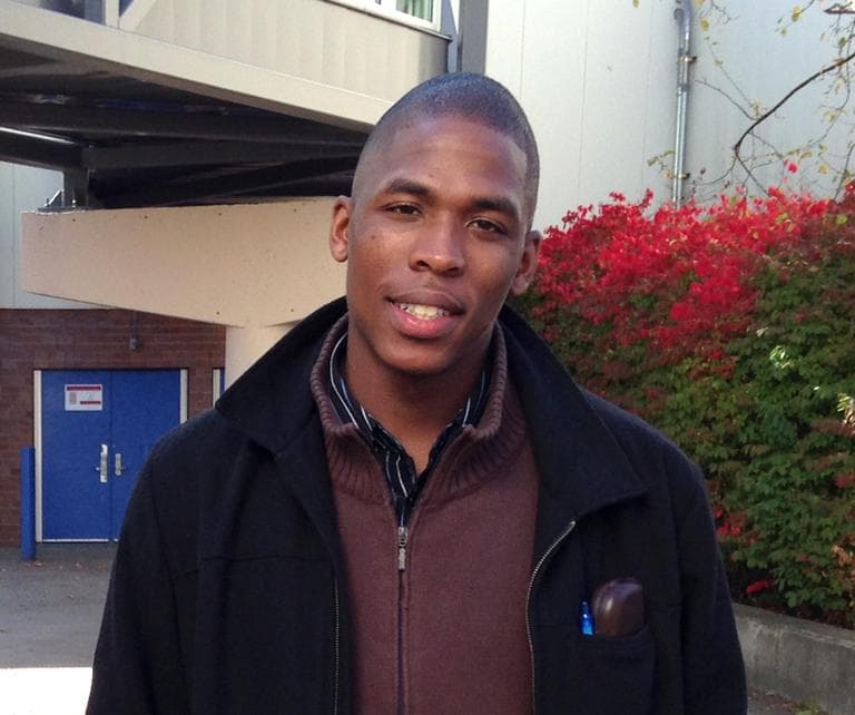 Rashad Cope is director of the Mattahunt Wheelock Community Center in Mattapan. (Lynn Jolicoeur/WBUR)