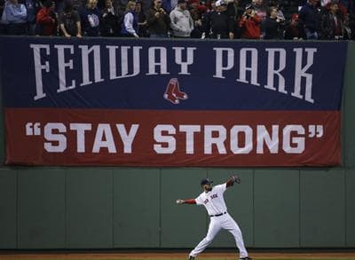 Pitcher John Lackey warms up before Game 6, Wednesday, Oct. 30, 2013, in Boston. (Matt Slocum/AP)