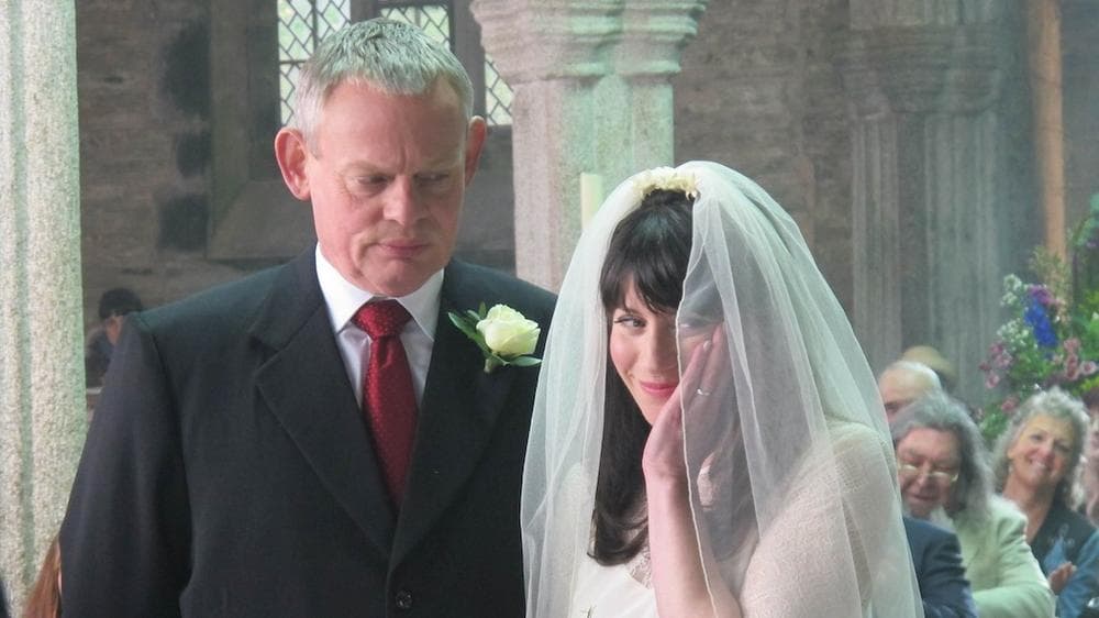 Martin Clunes and Caroline Catz in "Doc Martin." (Courtesy, Buffalo Pictures/ITV)