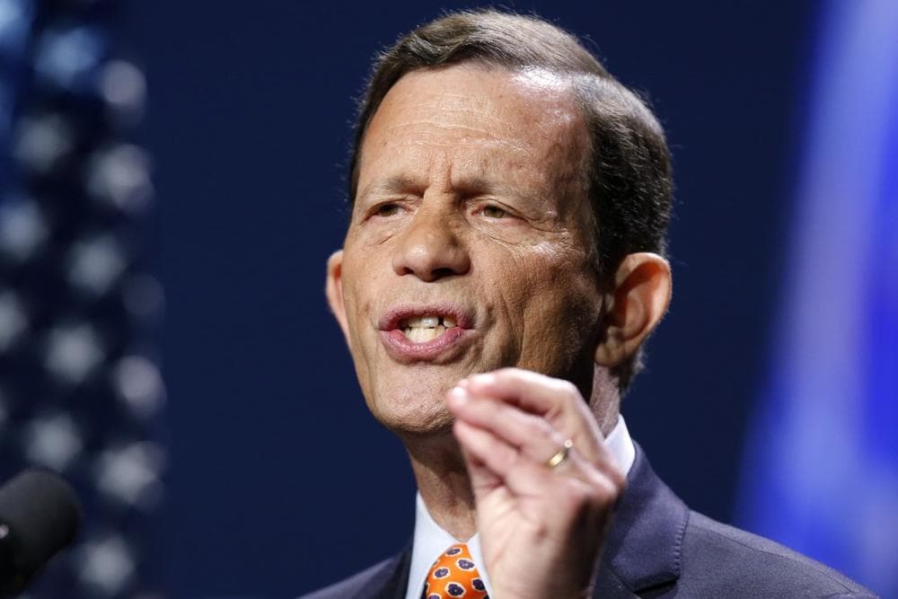 Massachusetts Treasurer Steven Grossman speaks at the state Democratic Convention in Lowell. (AP/Michael Dwyer)