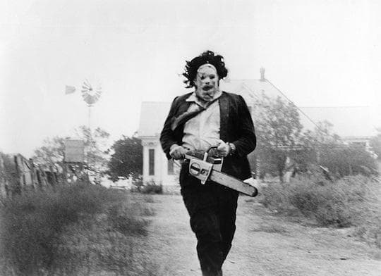 Gunnar Hansen in Tobe Hooper's  "The Texas Chainsaw Massacre." (Courtesy, Coolidge Corner Theatre)