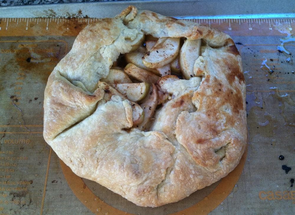 Kathy Gunst's "Apple-Pear Crostada." (Kathy Gunst/Here &amp; Now)