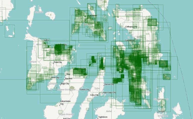 This screenshot shows the editing activity to the OpenStreetMap for the Philippines after Typhoon Haiyan. (Pascal Neis resultmap)