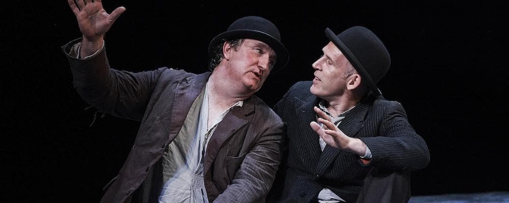 Gary Lydon and Conor Lovett in "Waiting for Godot" at the Paramount Theatre. (Photo@RosKavanag)