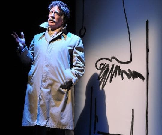 Richard Snee as Kurt Vonnegut in "Make Up Your Mind" at SpeakEasy Stage Company. (Craig Bailey/Perspective Photo)