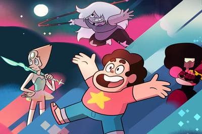The main cast of Rebecca Sugar's popular new Cartoon Network cartoon, "Steven Universe." (Cartoon Network)