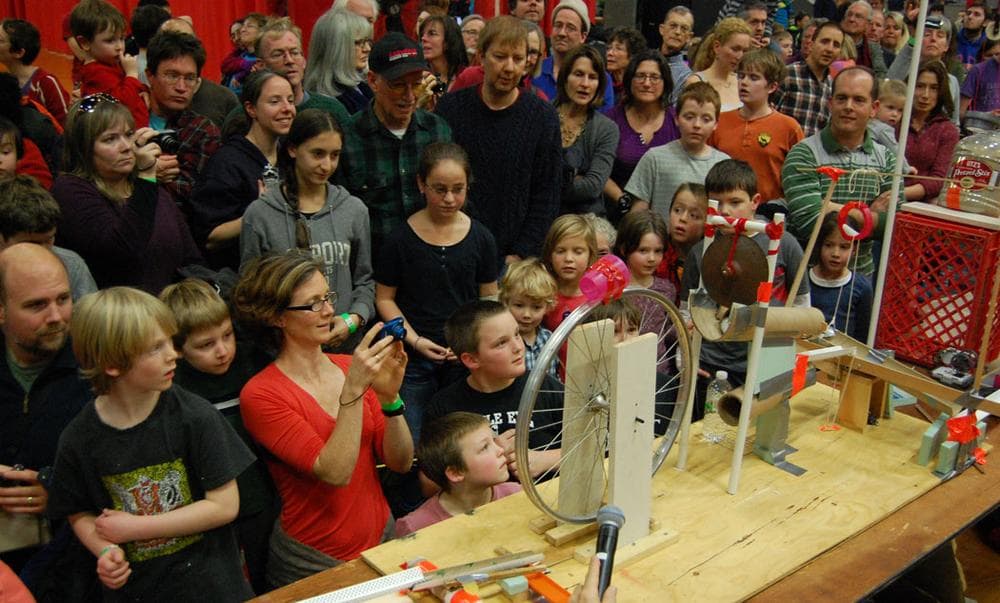 Friday After Thanksgiving Chain Reaction at Massachusetts Institute of Technology. (Greg Cook)