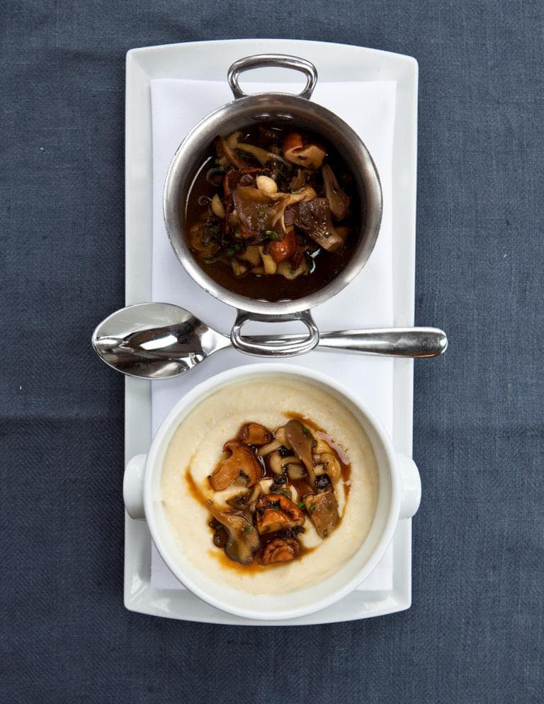 Scott Conant's "Mushroom Fricassee with Creamy Polenta" (Brent Herrig/Houghton Mifflin Harcourt)