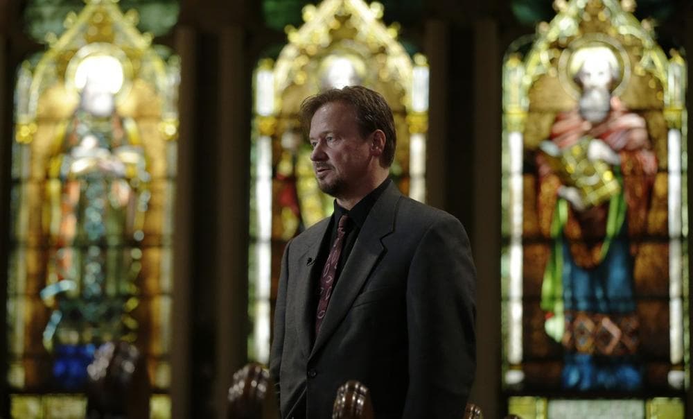 Former United Methodist pastor Frank Schaefer speaks with reporters after a news conference, Thursday, Dec. 19, 2013, at First United Methodist Church of Germantown in Philadelphia. (Matt Rourke/AP)