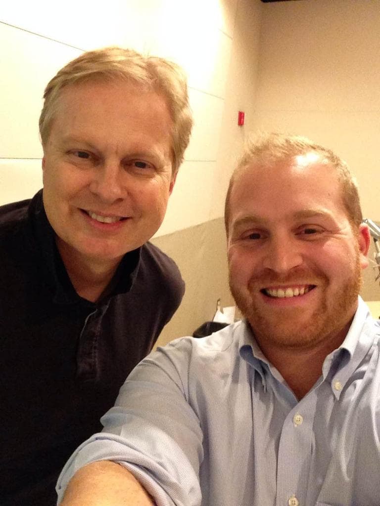 Jeremy Hobson &amp; Tom Ashbrook take a selfie. (Jeremy Hobson)