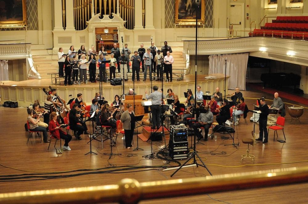 Boston Baroque records the Lord Nelson Mass at Mechanics Hall in Worcester. (Julian Bullitt)