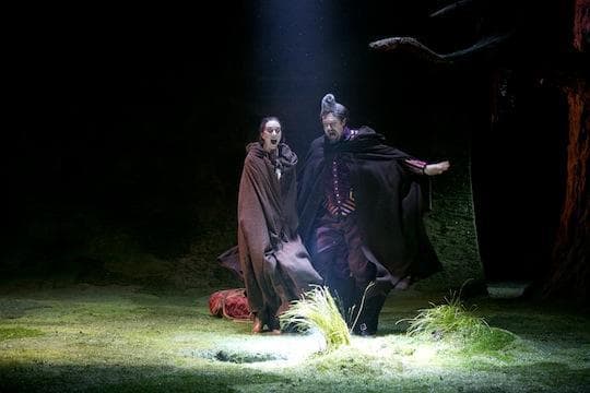 Christina Bennett Lind and Christopher Sieber in "The Heart of Robin Hood." (Evgenia Eliseeva)