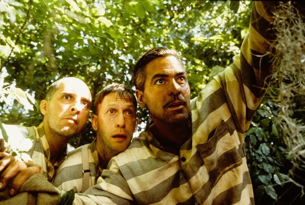 John Turturro, Tim Blake Nelson and George Clooney in "O Brother, Where Art Thou?" (Courtesy, Brattle Theatre)