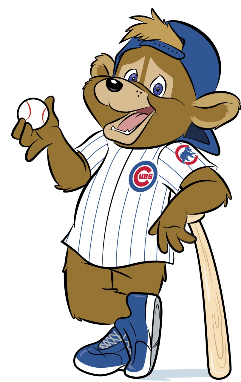 Chicago Cubs 8 Pinstripe 'Clark' Bear by Forever Collectibles