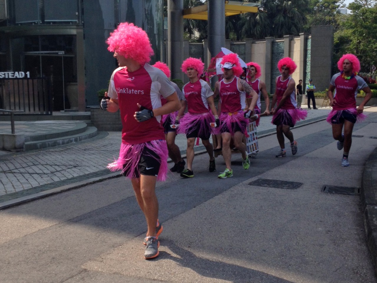 The festively dressed racers remind some of San Francisco's Bay to Breakers race. (Charlie Schroeder/Only A Game)