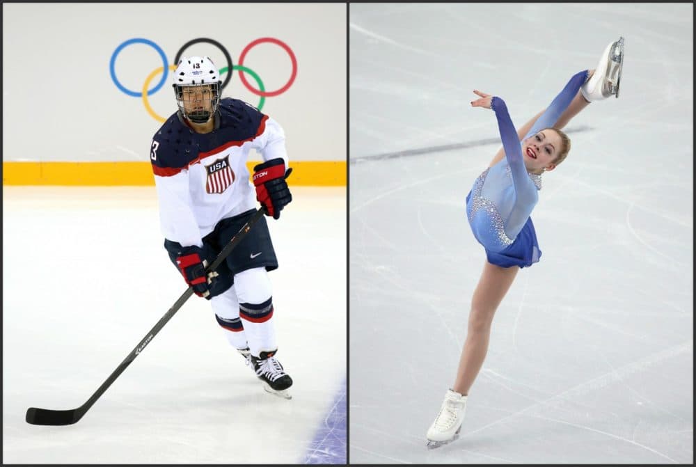 The skater on the left, ice hockey star Julie Chu, is a &quot;woman,&quot; while the skater on the right, figure skater Gracie Gold, is a &quot;lady.&quot; Why the difference? (Bruce Bennett and Robert Cianflone/Getty Images)