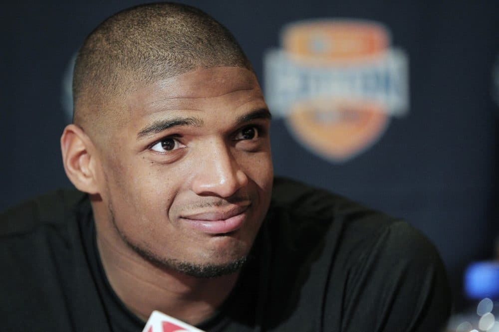 Michael Sam has now been cut by two NFL teams and has yet to make a regular-season roster. (Brandon Wade/AP)