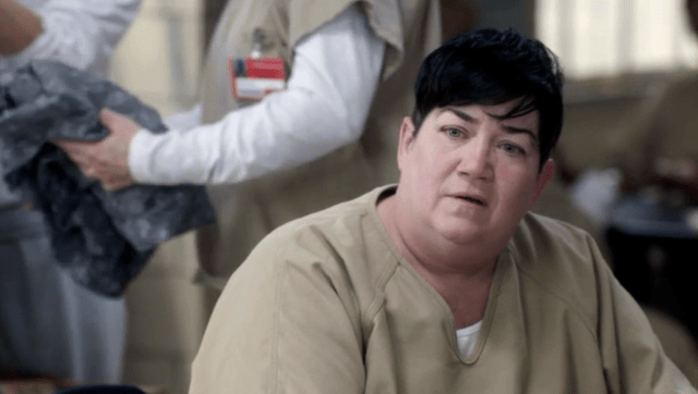 Lea DeLaria is pictured in a scene from "Orange Is the New Black." (Netflix)