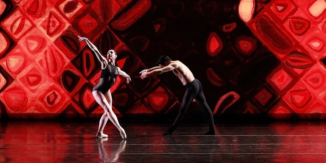 Kathleen Breen Combes and John Lam perform in Jorma Elo’s “C. to C. (Close to Chuck) reborn.” (Lawrence Elizabeth Knox)