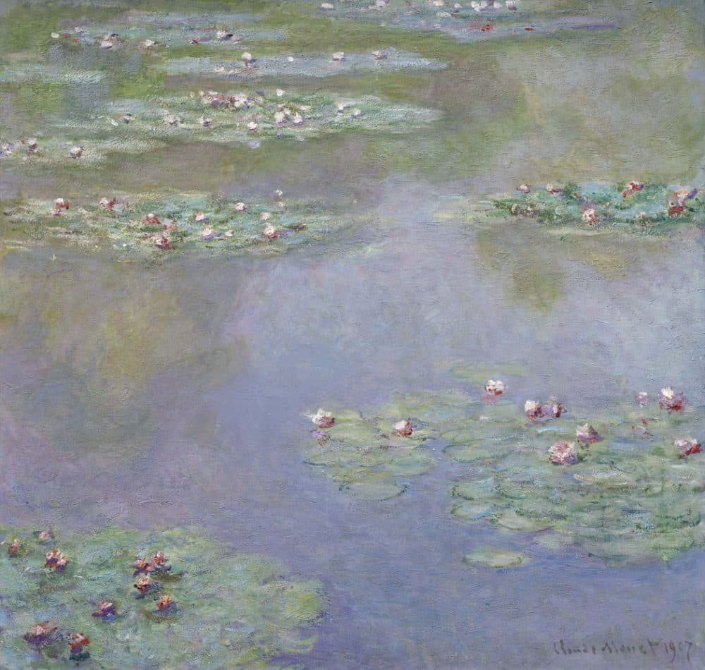 Claude Monet's 1907 painting &quot;Water Lilies.&quot; (Courtesy Museum of Fine Arts)