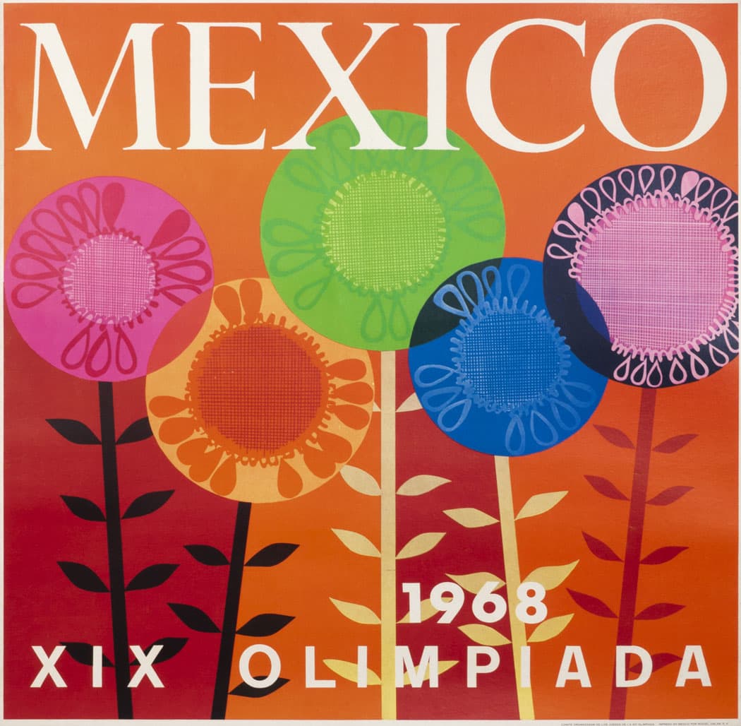 Artist unknown, Mexico City Olympics 1968. (Courtesy of International Poster Gallery)