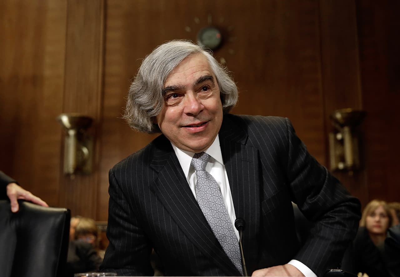 Ernest Moniz is pictured in Washington, D.C., April 2013, at a hearing on his nomination. (Win McNamee/Getty Images)