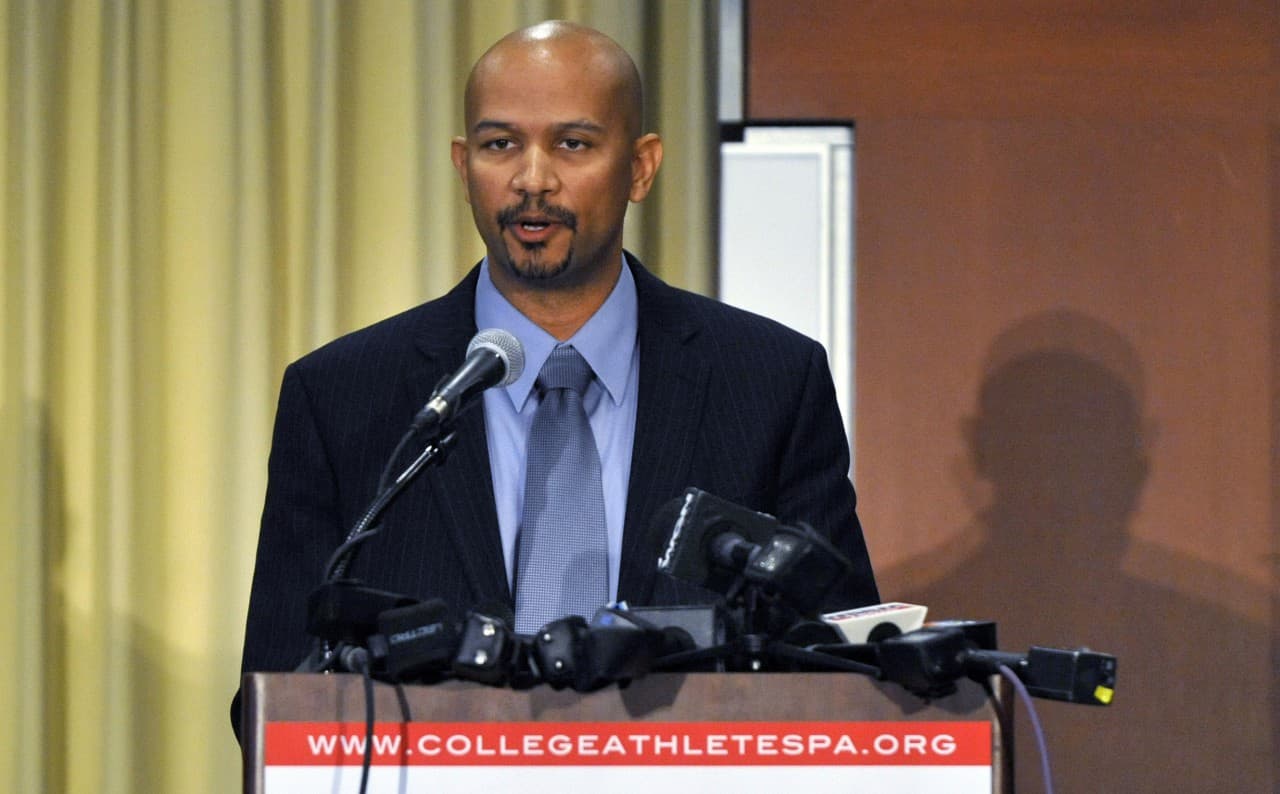 College Athletes Players Association President Ramogi Huma says he's not surprised by the regional director's decision. (David Banks/Getty Images)
