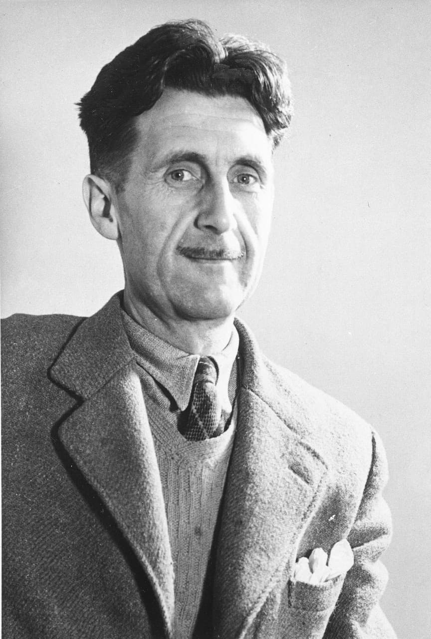 Writer George Orwell (1903-1950) poses in this undated photo at an unknown location. (AP)