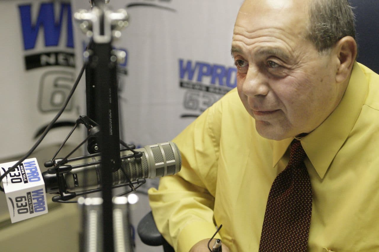 Cianci prepares for his first day of his radio show on WPRO News Radio 630, on Sept. 20, 2007, in East Providence, R.I. (Stew Milne/AP)