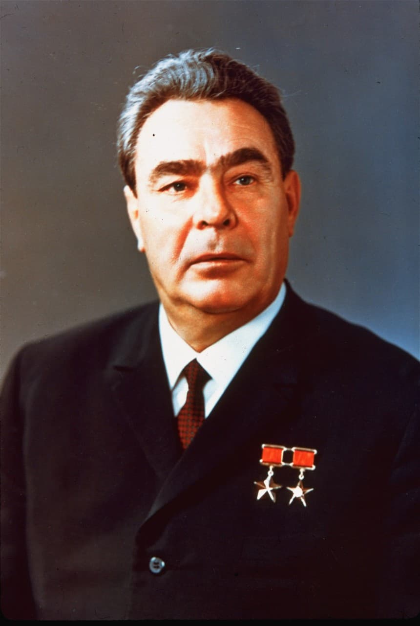 Soviet President Leonid Brezhnev is shown in an undated portrait. (AP)