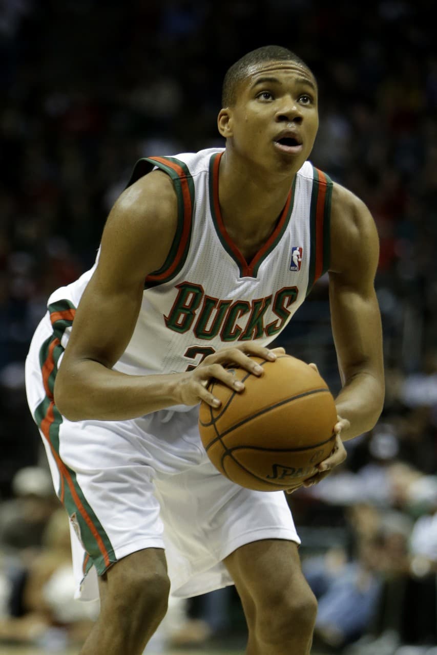 Antetokounmpo stays late to improve his game. (Mike McGinnis/Getty Images)