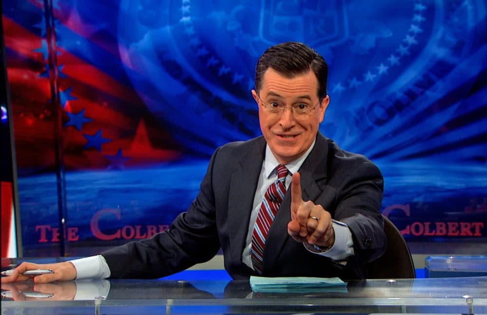 Stephen Colbert will leave his faux-conservative character behind when he succeeds David Letterman as host of the "Late Show" on CBS. (Comedy Central)
