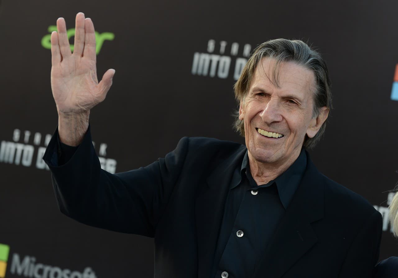 Leonard Nimoy arrives at the LA premiere of "Star Trek Into Darkness" at The Dolby Theater on Tuesday, May 14, 2013 in Los Angeles. (Jordan Strauss/Invision/AP)