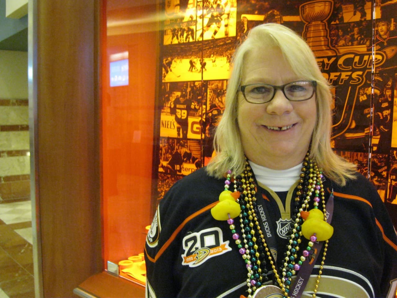 Susan Miller has been a fan of the Ducks since 1993. (Susan Valot/Only A Game)