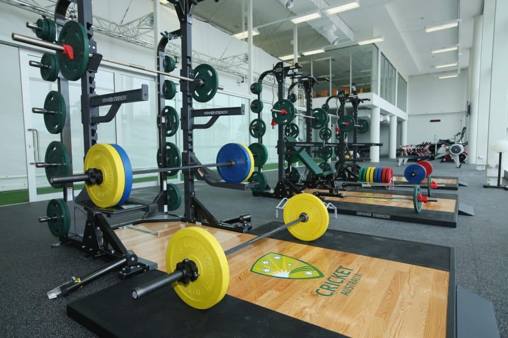 Standard-issue weights were impossible to find when Daniel Genis was in prison. (Chris Hyde/Getty Images)