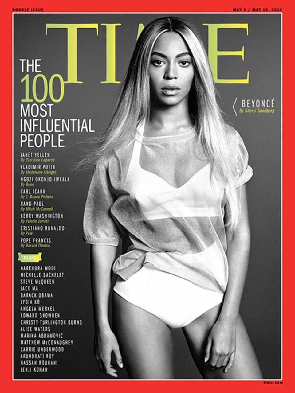 Beyonce on the cover of Time.