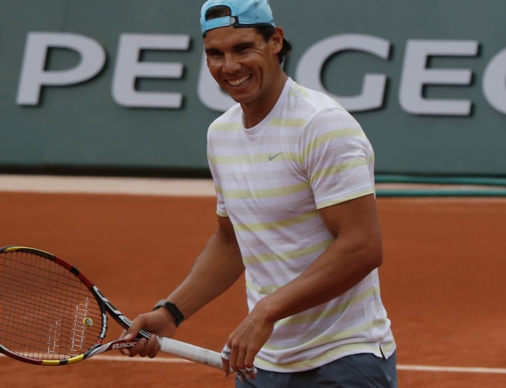 Rafael Nadal has won the French Open eight times, but he still needs one more win to pass Max Decugis. (Bertrand Combaldieu/AP)
