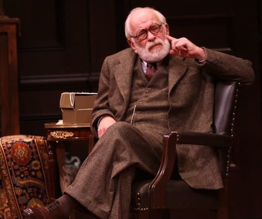Kenneth Tigar plays the title character in "Freud's Last Session" at the Cape Playhouse.  (Ken Huth Photography)