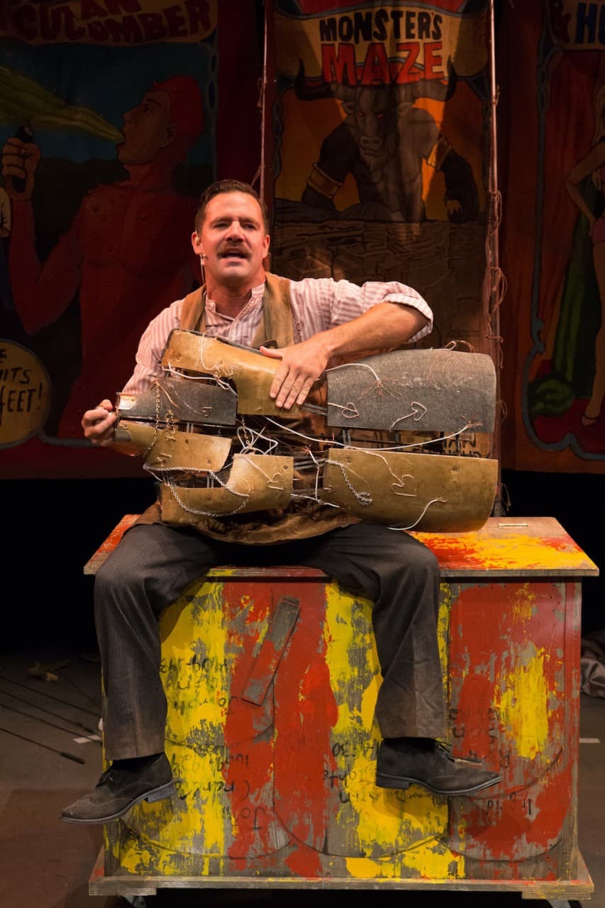 Jonathan Horvath as Daedalus in "Icarus" at OBERON. (Steve Rosen)