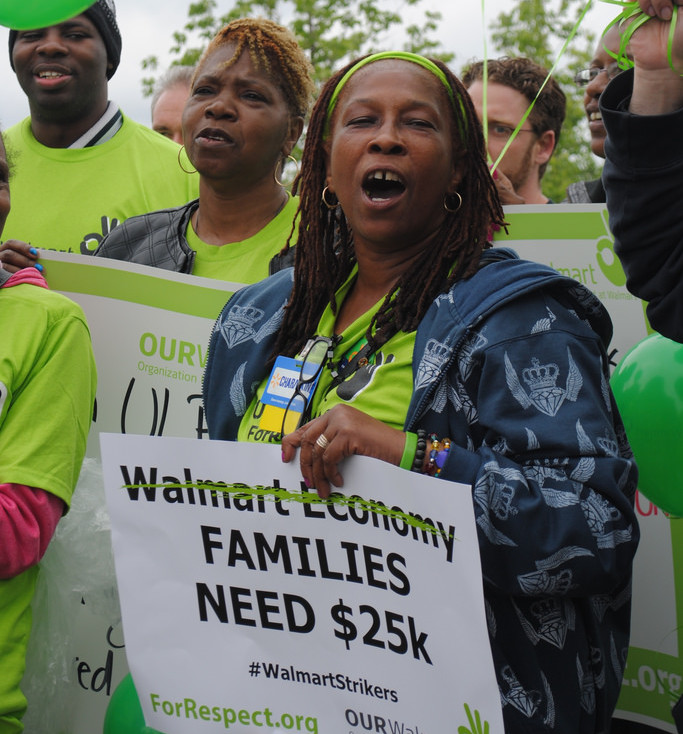 Walmart associate Charmaine Givens-Thomas is a member of OUR Walmart. (makingchangeatwalmart/Flickr)