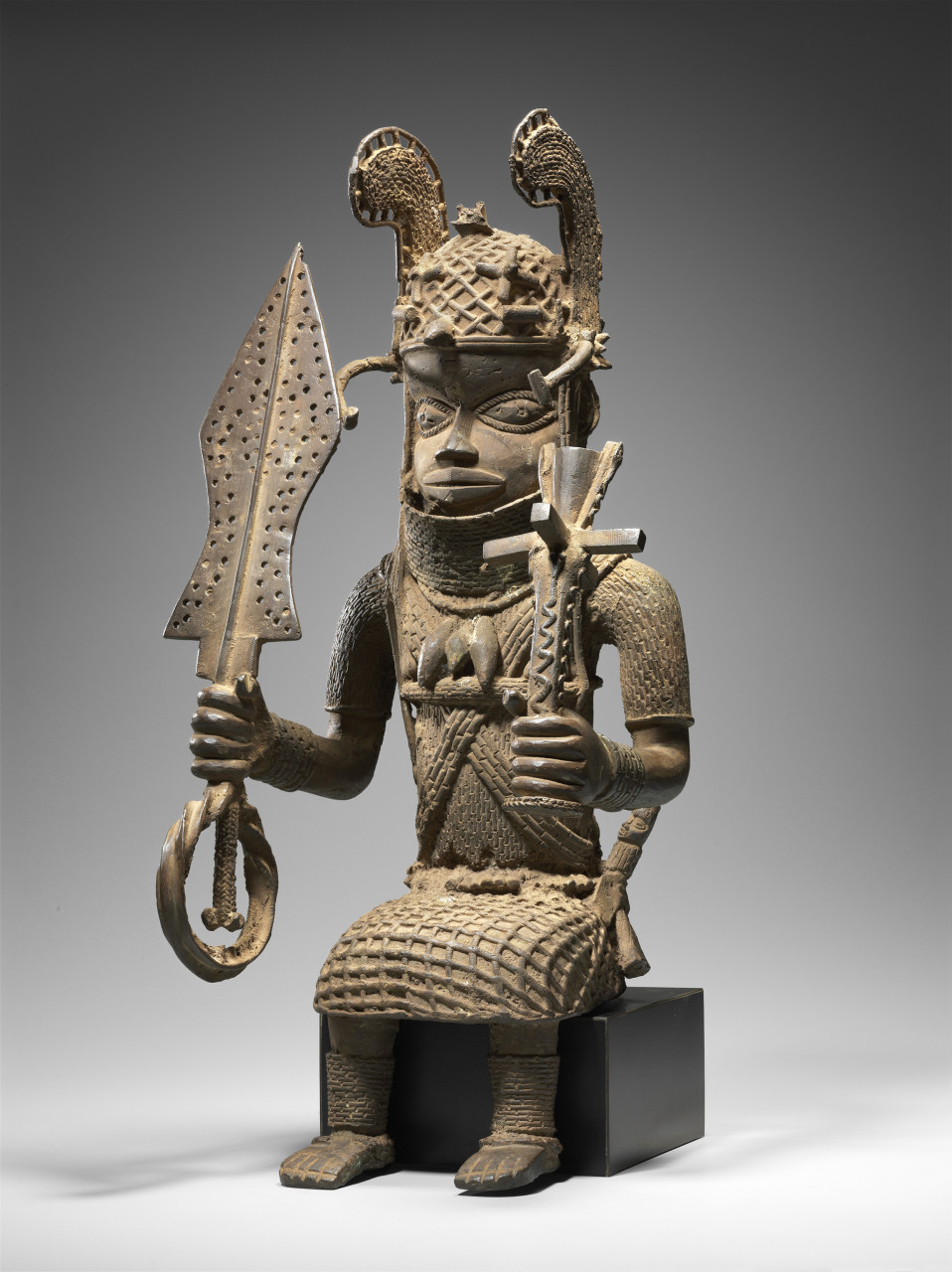 Benin altar figure with a complicated provenance lent by the estate of William E. Teel. (Courtesy Museum of Fine Arts)